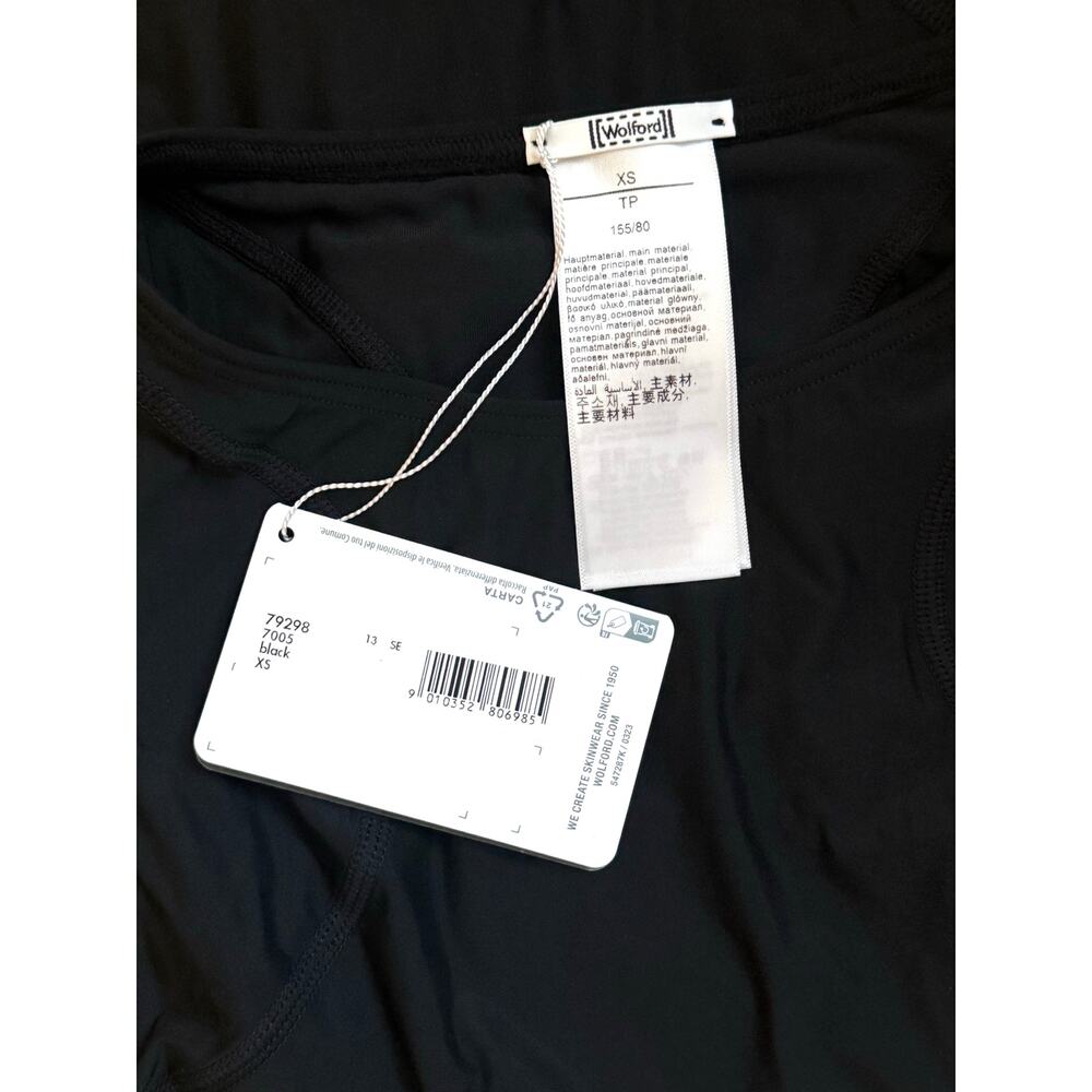 NWT Wolford Active Flow Bodysuit Quick Drying Gym Workout Performance Black XS - Picture 8 of 8